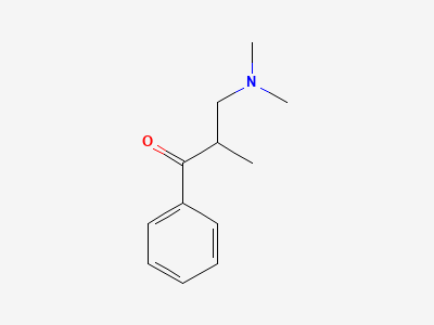 (2RS)-3-(dimethylamino)-2-methyl-1-phenylpropan-1-one Structure