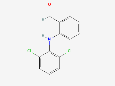 2-[(2,6-dichlorophenyl)amino]benzaldehyde Structure