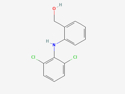 [2-[(2,6-dichlorophenyl)amino]phenyl]methanol Structure