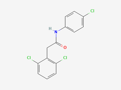 N-(4-chlorophenyl)-2-(2,6-dichlorophenyl)acetamide Structure
