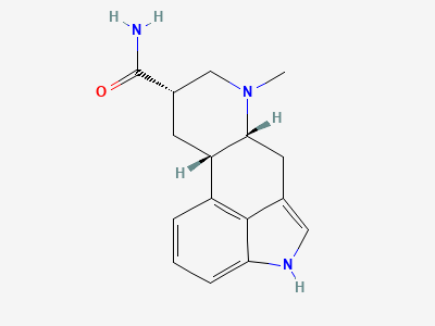 (6aR,9S,10aS)-7-methyl-4,6,6a,7,8,9,10,10aoctahydroindolo[4,3-fg]quinoline-9-carboxamide (6-methylisoergoline-8α-carboxamide) Structure