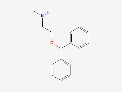 2-(diphenylmethoxy)-N-methylethanamine (diphenhydramine impurity A) Structure