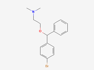 2-[(RS)-(4-bromophenyl)-(phenyl)methoxy]-N,N-dimethylethanamine (4-bromodiphenhydramine) Structure