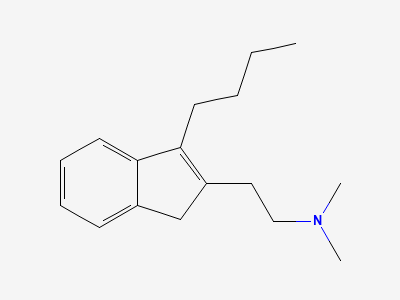 2-(3-butyl-1H-inden-2-yl)-N,N-dimethylethan-1-amine Structure