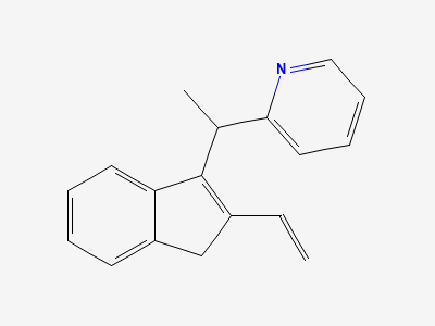 2-[(1RS)-1-(2-ethenyl-1H-inden-3-yl)ethyl]pyridine Structure