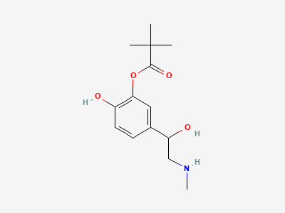 2-hydroxy-5-[(1RS)-1-hydroxy-2-(methylamino)-ethyl]phenyl 2,2-dimethylpropanoate Structure