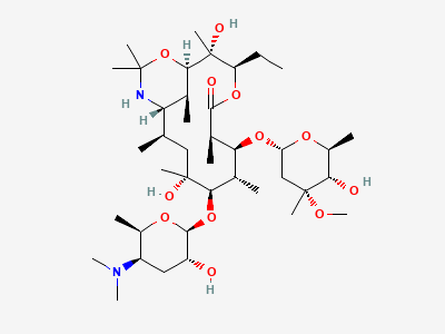 9,11-[imino(1-methylethylidene)oxy]-9-deoxo-11-deoxyerythromycin Structure