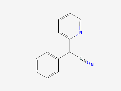(RS)-phenyl(pyridin-2-yl)acetonitrile (pyronitrile) Structure