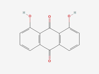 1,8-dihydroxyanthracene-9,10-dione (dantron) Structure
