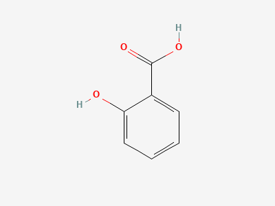 2-hydroxybenzoic acid (salicylic acid) Structure