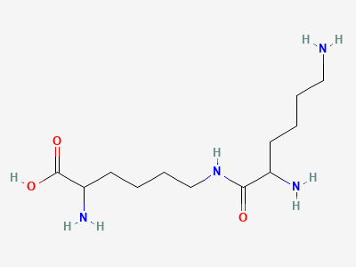 (2RS)-2-amino-6-[(2R)-2,6-diaminohexanamido]hexanoic acid and (2RS)-2-amino-6-[(2S)-2,6-diaminohexanamido]hexanoic acid Structure