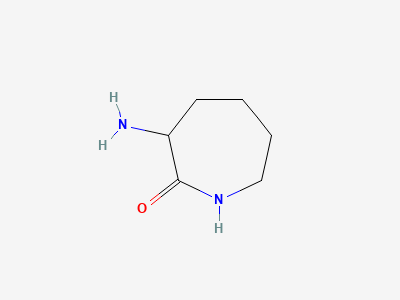 (3RS)-3-aminoazepan-2-one Structure