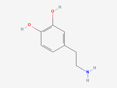 4-(2-aminoethyl)benzene-1,2-diol (dopamine) Structure