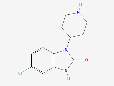 5-chloro-1-(piperidin-4-yl)-1,3-dihydro-2H-benzimidazol-2-one Structure