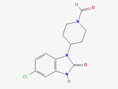 4-(5-chloro-2-oxo-2,3-dihydro-1H-benzimidazol-1-yl)piperidine-1-carbaldehyde Structure