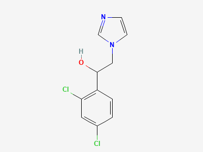 (1RS)-1-(2,4-dichlorophenyl)-2-(1H-imidazol-1-yl)ethanol Structure