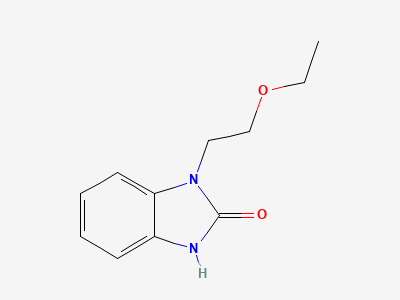 1-(2-ethoxyethyl)-1,3-dihydro-2H-benzimidazol-2-one Structure