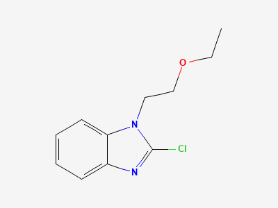 2-chloro-1-(2-ethoxyethyl)-1H-benzimidazole Structure