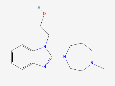2-[2-(4-methylhexahydro-1H-1,4-diazepin-1-yl)-1H-benzimidazol-1-yl]ethanol Structure