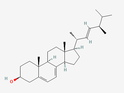 (22E)-ergosta-5,7,22-trien-3β-ol (ergosterol) Structure
