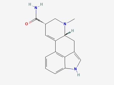 (8α)-6-methyl-9,10-didehydroergoline-8-carboxamide (erginine) Structure