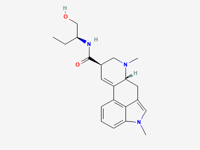 (8β)-N-[(2S)-1-hydroxybutan-2-yl]-1,6-dimethyl-9,10-didehydroergoline-8-carboxamide (methysergide) Structure