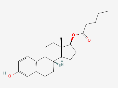 3-hydroxyestra-1,3,5(10),9(11)-tetraen-17β-yl pentanoate Structure