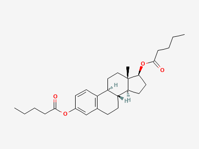 Estra-1,3,5(10)-trien-3,17β-diyl dipentanoate Structure