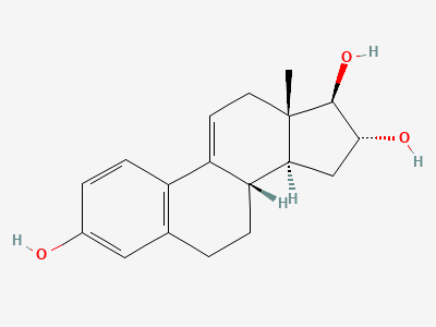 Estra-1,3,5(10),9(11)-tetraene-3,16α,17β-triol (9,11-didehydroestriol) Structure