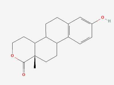 3-hydroxy-17-oxa-17a-homoestra-1,3,5(10)-trien-17a-one Structure