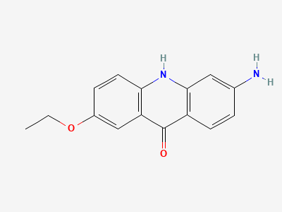6-amino-2-ethoxyacridin-9(10H)-one Structure
