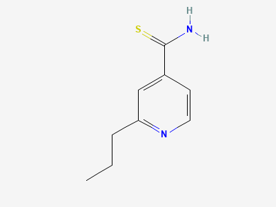 2-propylpyridine-4-carbothioamide (prothionamide) Structure