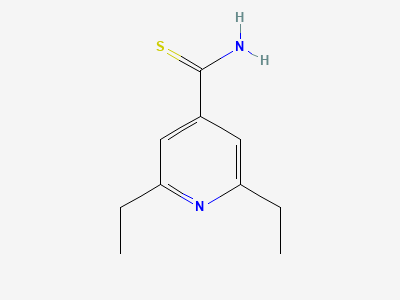 2,6-diethylpyridine-4-carbothioamide Structure