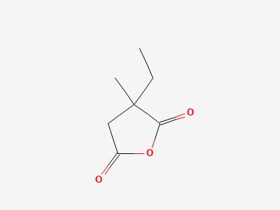 (3RS)-3-ethyl-3-methyldihydrofuran-2,5-dione Structure