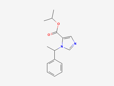 Propan-2-yl 1-[(1RS)-1-phenylethyl]-1H-imidazole-5-carboxylate Structure