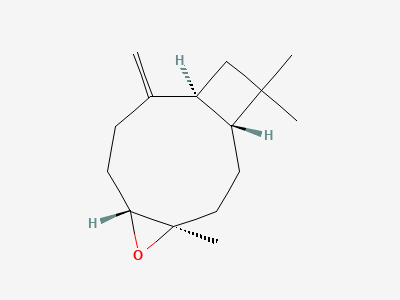 (1R,4R,6R,10S)-4,12,12-trimethyl-9-methylene-5-oxatricyclo[8.2.0.04,6]dodecane (β-caryophyllene oxide) Structure