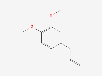 1,2-dimethoxy-4-(prop-2-enyl)benzene (eugenol methyl ether) Structure