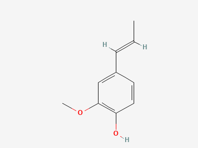 2-methoxy-4-[(E)-prop-1-enyl]phenol (trans-isoeugenol) Structure