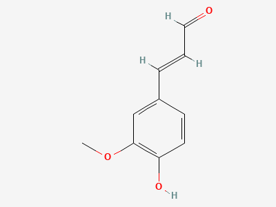 (E)-3-(4-hydroxy-3-methoxyphenyl)prop-2-enal (trans-coniferyl aldehyde) Structure