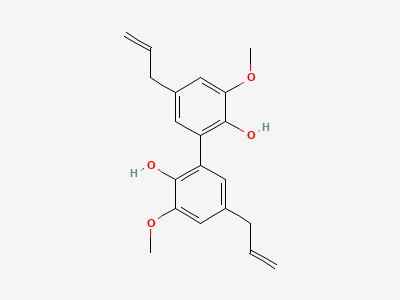 3,3'-dimethoxy-5,5'-bis(prop-2-enyl)biphenyl-2,2'-diol (dehydrodieugenol) Structure