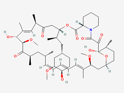 (1R,9S,12S,15R,16E,18R,19R,21R,23S,24E,26E,28E,30S,32S,35R)-1,18-dihydroxy-12-[(2R)-1-[(1S,3R,4R)-4-hydroxy-3-methoxycyclohexyl]propan-2-yl]-19,30-dimethoxy-15,17,21,23,29,35-hexamethyl-11,36-dioxa-4-azatricyclo[30.3.1.04,9]hexatriaconta-16,24,26,28-tetraene-2,3,10,14,20-pentone (sirolimus; rapamycin) Structure