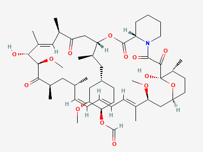 (1R,2R,4S)-4-[(2R)-2-[(1R,9S,12S,15R,16E,18R,19R,21R,23S,24E,26E,28E,30S,32S,35R)-1,18-dihydroxy-19,30-dimethoxy-15,17,21,23,29,35-hexamethyl-2,3,10,14,20-pentaoxo-11,36-dioxa-4-azatricyclo[30.3.1.04,9]-hexatriaconta-16,24,26,28-tetraen-12-yl]propyl]-2-methoxycyclohexyl formate Structure