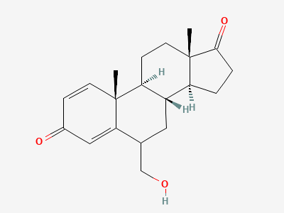 6ξ-(hydroxymethyl)androsta-1,4-diene-3,17-dione Structure