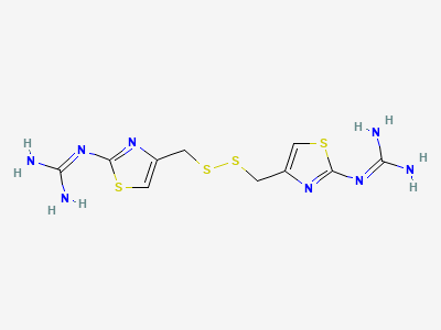 2,2'-[disulfanediylbis(methylenethiazole-4,2-diyl)]diguanidine Structure
