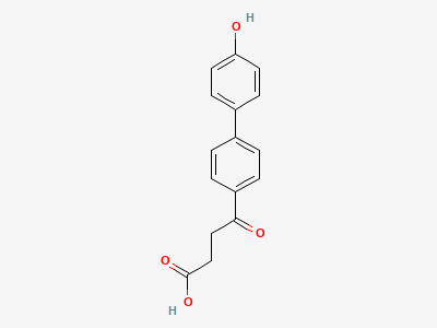 4-(4'-hydroxybiphenyl-4-yl)-4-oxobutanoic acid Structure