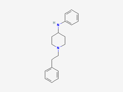 N-phenyl-1-(2-phenylethyl)piperidin-4-amine Structure