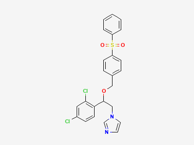 1-[(2RS)-2-(2,4-dichlorophenyl)-2-[[4-(benzenesulfonyl)-benzyl]oxy]ethyl]-1H-imidazole Structure