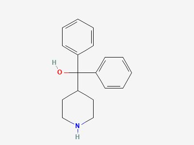 Diphenyl(piperidin-4-yl)methanol Structure