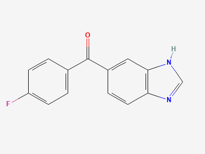 (1H-benzimidazol-5-yl)(4-fluorophenyl)methanone Structure