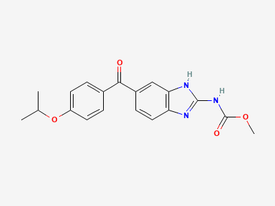 Methyl [5-[4-(1-methylethoxy)benzoyl]-1H-benzimidazol-2-yl]carbamate Structure
